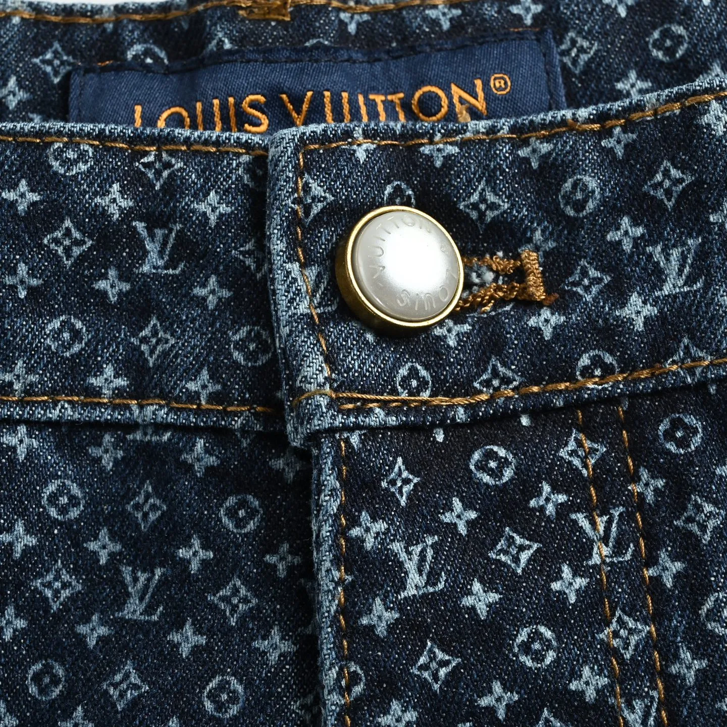 Louis Vuitton/Louis Vuitton all-over printed presbyopic jeans